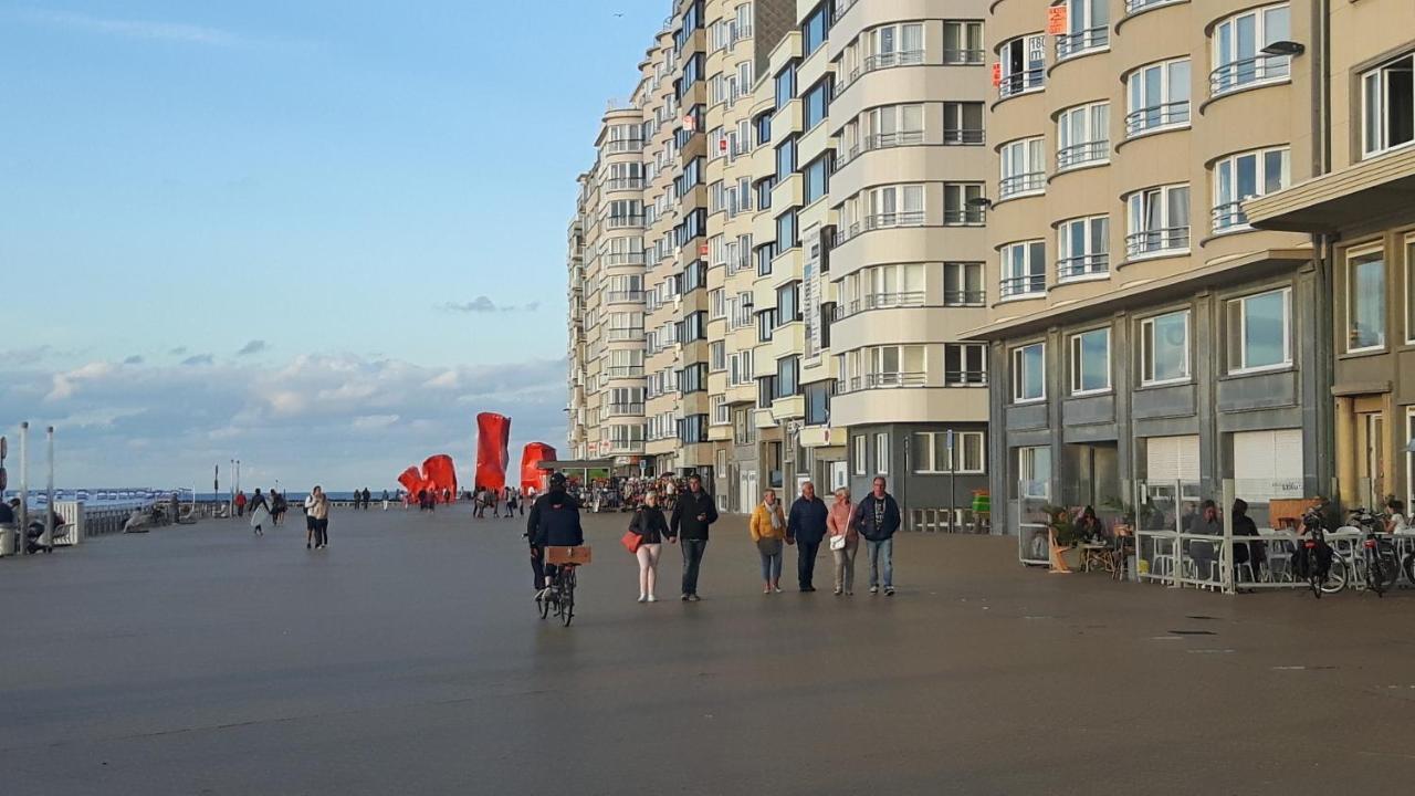 Frontaal Gelijkvloers Seaview 80M² 2 Slp Leilighet Oostende Eksteriør bilde